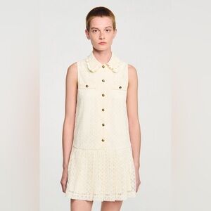 Elegant Cream Dress Sandro